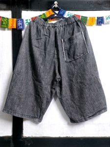 Patchwork Denim Shorts