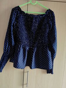 OFF SHOULDER POLKA DOT TOP ❤️