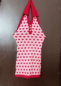 Cute Heart Print Top