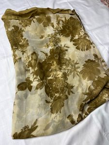 Olive GreenGeorgette Gotta Patti Saree