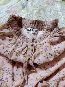 Floral Print Pleated Dress