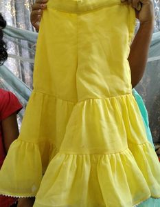 Lemon Yellow Party Wear Garara Set🥰
