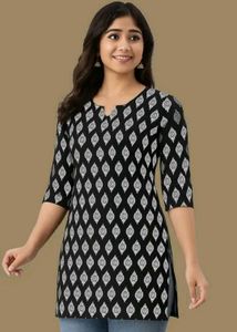 Floral Print Tunic Top