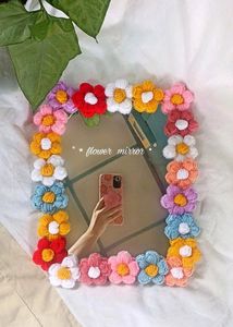 Crochet Puff Flowers Random 12 Colors