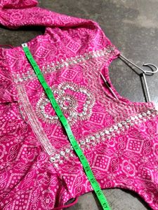Pink Printed Kurta