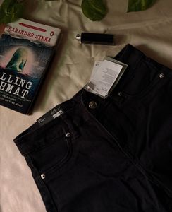 H&amp;M wide low waist jeans