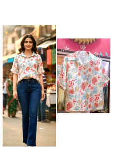 New Floral Polo top With tag