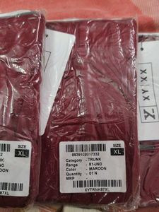 Maroon Trunks - XL