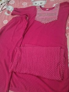Pink Embroidered Salwar Kameez Suit