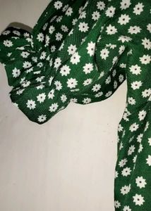 Floral Green Dress