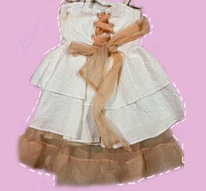 Tiered Dress with Ribbon Detail