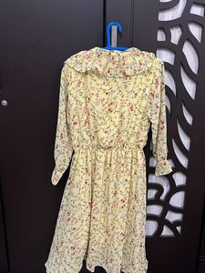 Floral Ruffle Midi Dress
