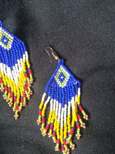Handmade Multicolor beats earring