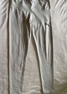 Puma Gray High-Waisted Leggings