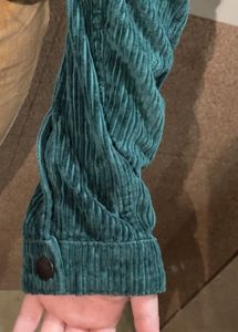 Green Corduroy Cropped Jacket