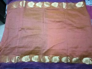 GentlyUsed Mustard and Purple Border SuperNet Sare