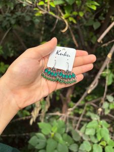 Green Drop Earrings