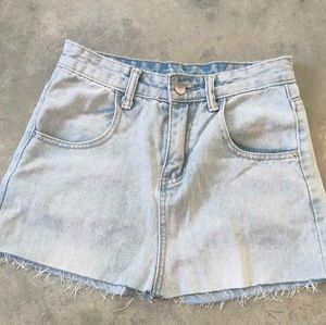 Denim Short Skirt
