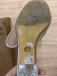 Sparkly Silver Heels