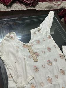 Off White Kurta Salwar Set