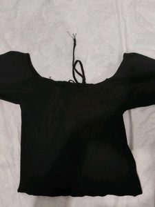 Black Off-the-Shoulder Top