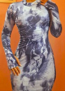 Tie-Dye Bodycon Dress
