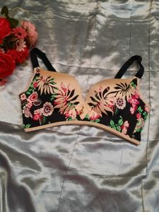 Floral Push-Up Bra