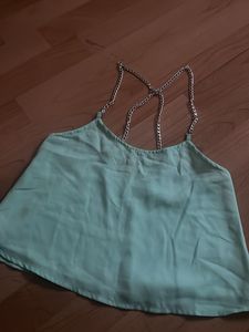 Beautiful Chain Sleeve Croptop
