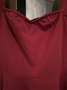 Red Fit and Flare Dress