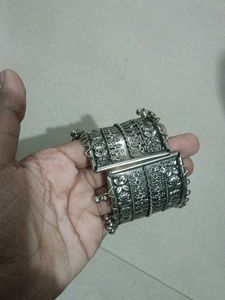 Oxidized Silver Bangle