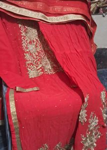 Red Party Wear Suit❤️❤️