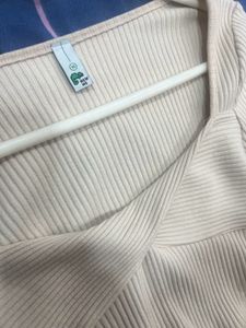 Ribbed Sweetheart Top