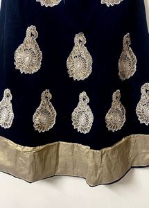 White Blue Lehenga