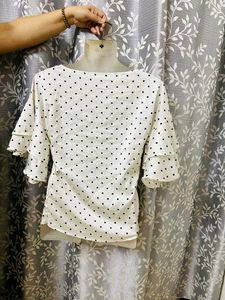 Ruffle Sleeve Top Available On Coins