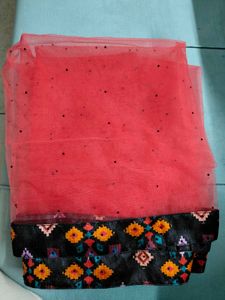 Multi coloured mirrorwork ready to wear lehenga
