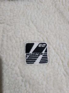White Fleece Hoodie Jacket