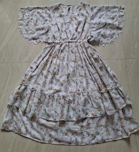 (Strechable)Floral Ruffle Midi Dress🌷