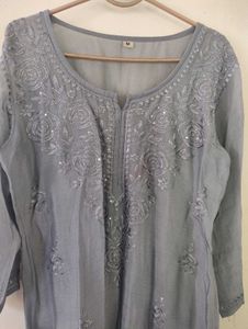 Sequence Chikankari Kurti