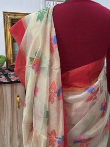 Elegant Floral Saree