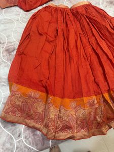 Orange Lehenga Choli Set