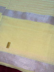 AURELIA Yellow Cotton Dupatta