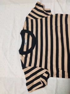 Casual Wear Striped T Shirt