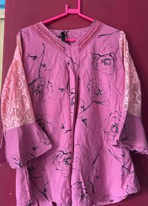 Rose Pink Blouse Top