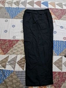 Linen Long Black Skirt