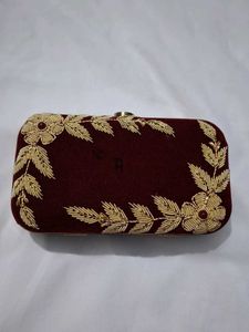 Elegant Maroon Clutch