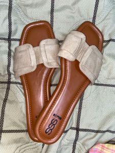 Elegant Beige Slip-On Sandals