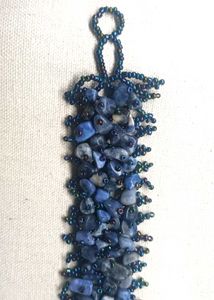 LAPIZ CHIP BEADS Beaded Gemstone Bracelet