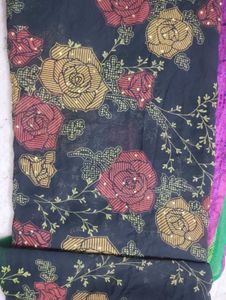 Elegant Floral Print Fabric