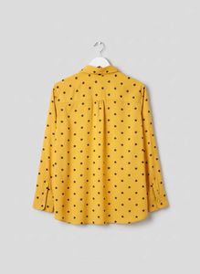 Starry Mustard Button-Down