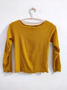 Mustard Full Sleeves Top